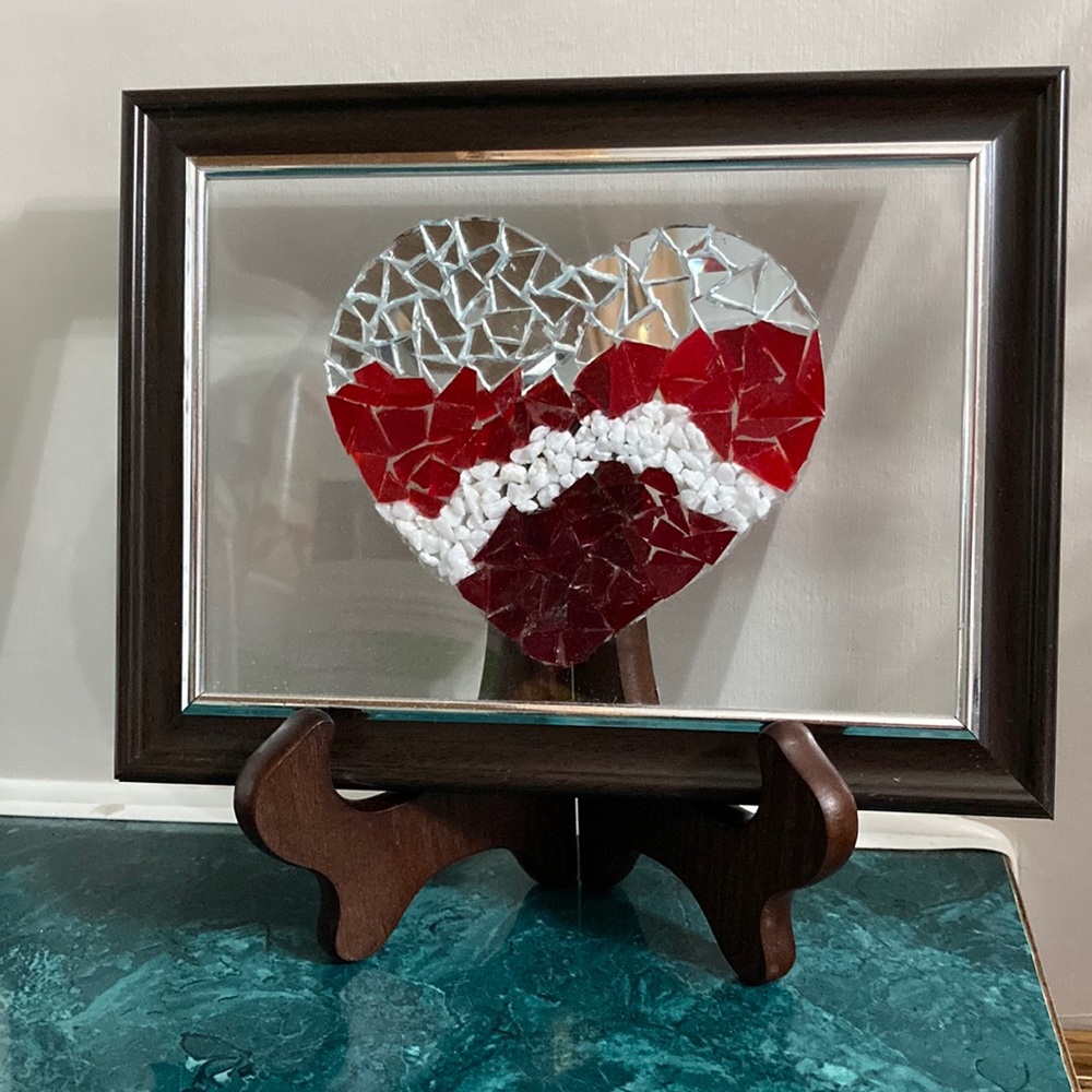 Glass Art Heart